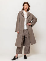 Wrap Coat with Belt - Sand