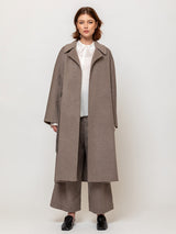 Wrap Coat with Belt - Sand