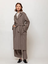 Wrap Coat with Belt - Sand