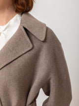 Wrap Coat with Belt - Sand