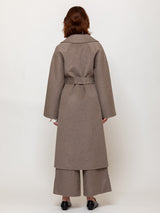 Wrap Coat with Belt - Sand