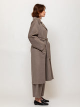 Wrap Coat with Belt - Sand