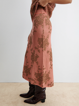 Broccada Skirt - Melon/Bronze