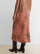 Broccada Skirt - Melon/Bronze