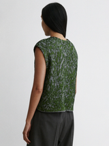 Brocca Vest - Dove/Green