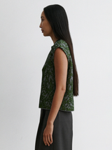 Brocca Vest - Dove/Green