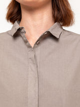 Covered Placket Shirt - Tortora