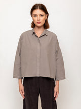 Covered Placket Shirt - Tortora