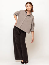 Covered Placket Shirt - Tortora