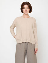 Cashmere Pullover with Pockets - Oat