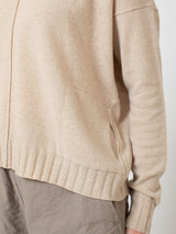Cashmere Pullover with Pockets - Oat
