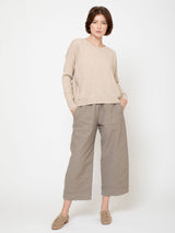 Cashmere Pullover with Pockets - Oat