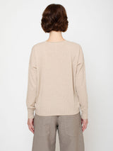 Cashmere Pullover with Pockets - Oat