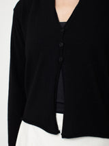 Cashmere and Silk Cardigan - Black