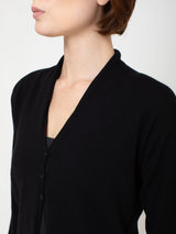 Cashmere and Silk Cardigan - Black