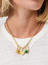 Clare V. - Charm Chain Necklace - Vintage Gold - 16" - Verdalina