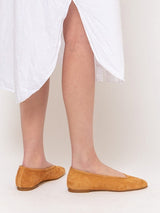 Casa Isota - Dafne Suede Flats - Verdalina
