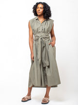 Elsa Esturgie - Nymphea Dress - Sage - Verdalina