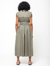 Elsa Esturgie - Nymphea Dress - Sage - Verdalina