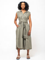 Elsa Esturgie - Nymphea Dress - Sage - Verdalina