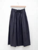 Elsa Esturgie - Ovale Cotton Skirt - Carbon - Verdalina
