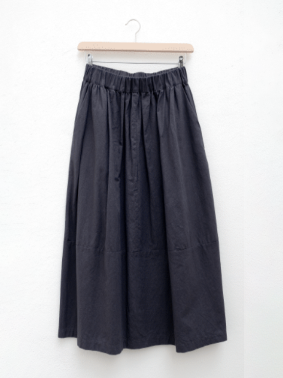Elsa Esturgie - Ovale Cotton Skirt - Carbon - Verdalina