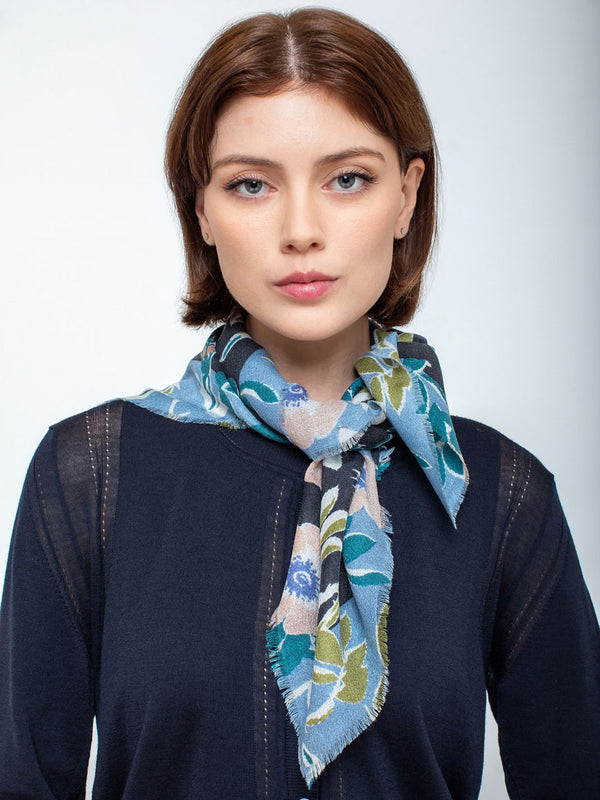 Epice - Square Floral Bandana - Verdalina