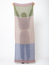 Epice - Wool Shawl - Green and Brown Check - Verdalina
