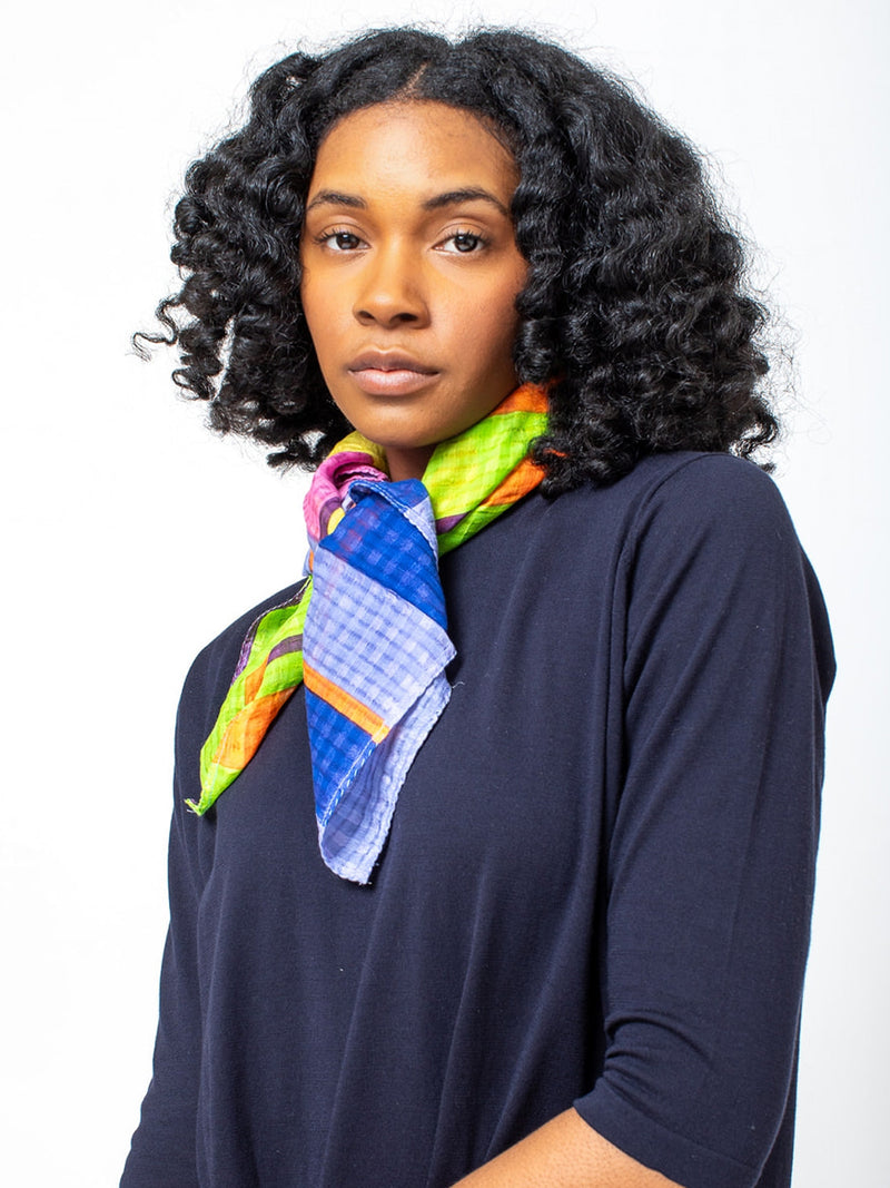 Epice - Stripe Square Bandana - Verdalina