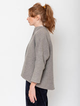Evam Eva - Wool Tweed Short Coat - Mocha - Verdalina