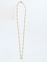 See Real Flowers - Evil Eye Necklace - Saffron - Verdalina