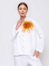 Exquisite J - Feather Brooch - Verdalina