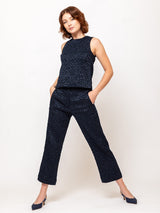 Odeeh - Fil Coupe Pants - Navy Dots - Verdalina