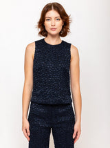 Fil Coupe Top - Navy Dots
