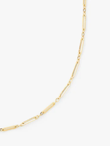 Clare V. - Fine Paperclip Charm Chain - Vintage Gold - 24" - Verdalina