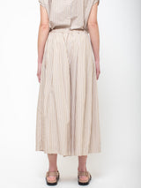 Gallego Desportes - Juda Cropped Pants - Beige Stripes - Verdalina