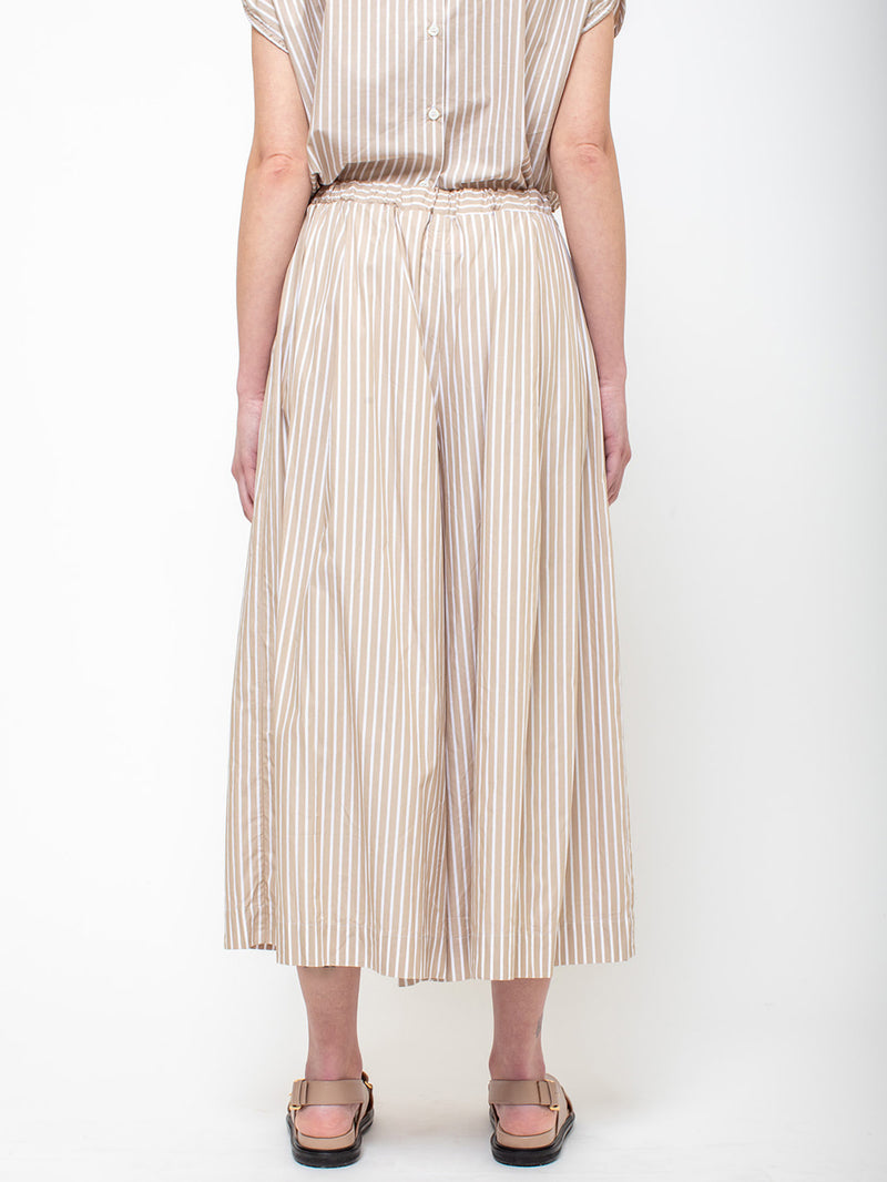 Gallego Desportes - Juda Cropped Pants - Beige Stripes - Verdalina