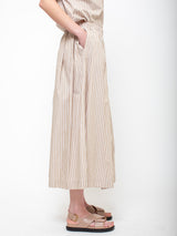 Gallego Desportes - Juda Cropped Pants - Beige Stripes - Verdalina