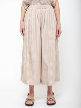 Gallego Desportes - Juda Cropped Pants - Beige Stripes - Verdalina