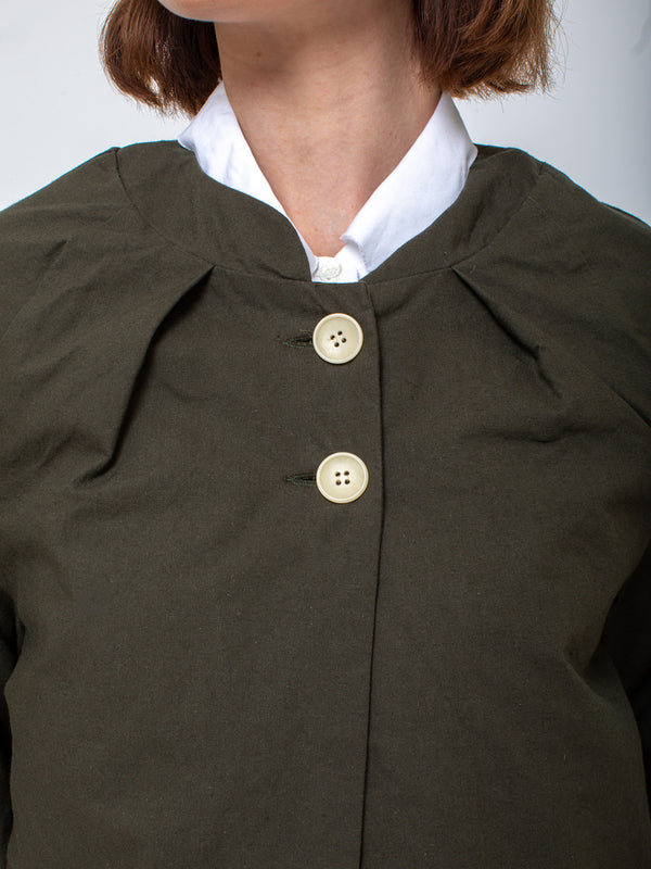 Gallego Desportes - Juliette Jacket - Green Cotton - Verdalina