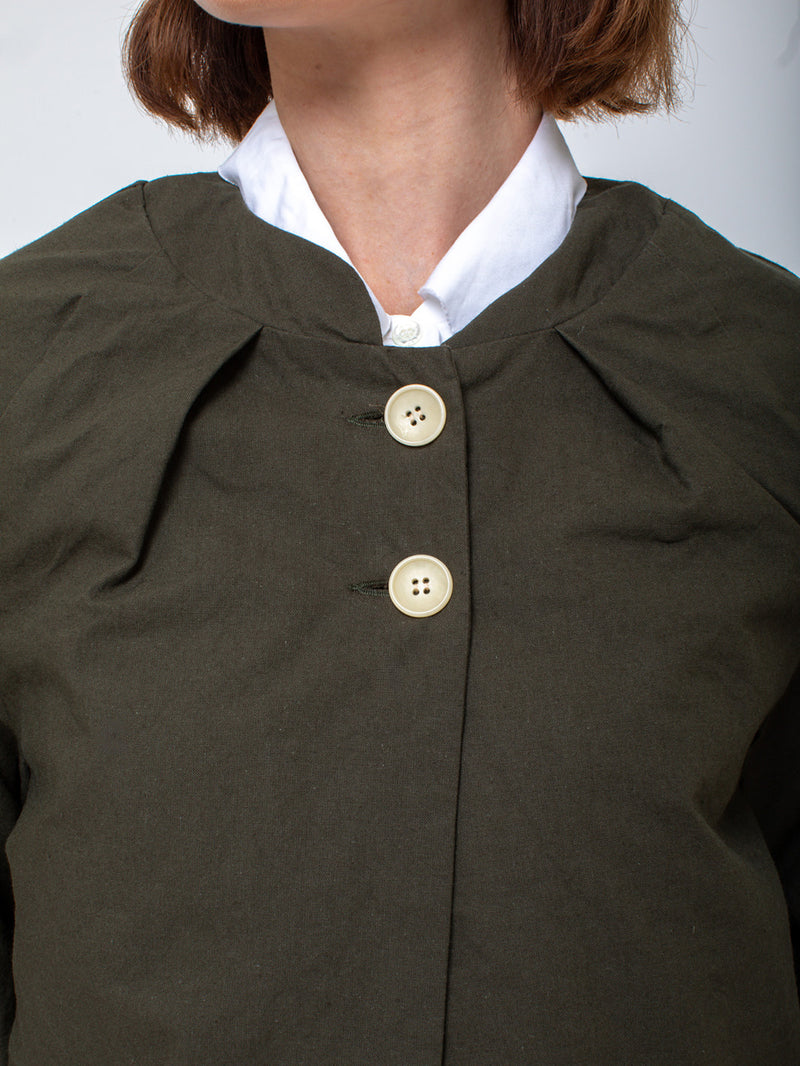 Gallego Desportes - Juliette Jacket - Green Cotton - Verdalina