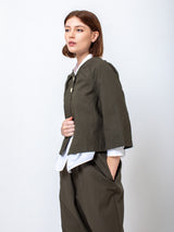 Gallego Desportes - Juliette Jacket - Green Cotton - Verdalina