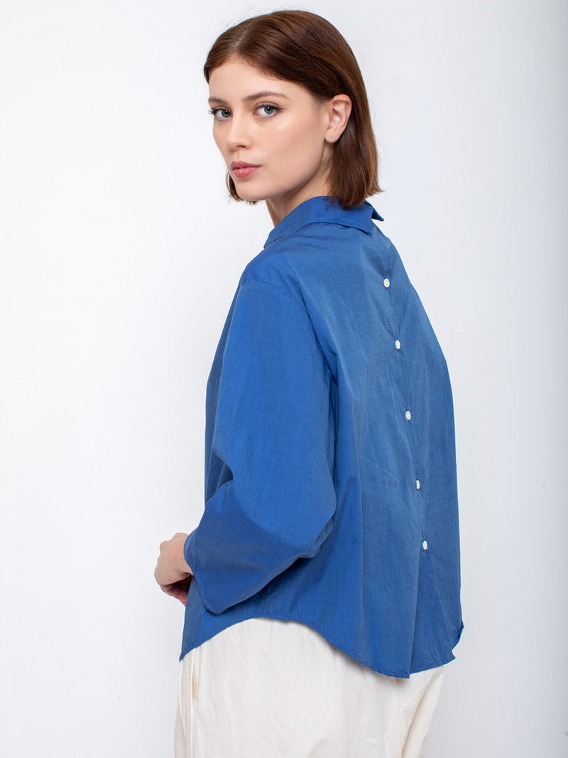 Gallego Desportes - Long Sleeve Button Back Shirt - Verdalina