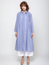 Ichi Antiquites - Khadi Cotton Dress - Blue - Verdalina