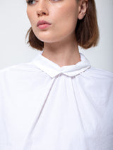 Gallego Desportes - Sleeveless Button Back Cotton Shirt - Verdalina