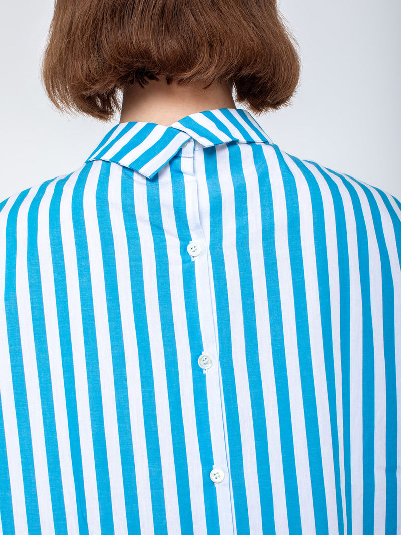 Gallego Desportes - Sleeveless Button Back Cotton Shirt - Verdalina