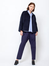 Gallego Desportes - Sunset Corduroy Jacket - Navy - Verdalina