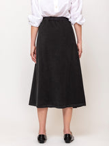 Gonna Carta Needlecord Skirt - Ferro