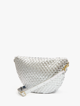 Clare V. - Grande Fanny - Silver Specchio Woven Checker - Verdalina