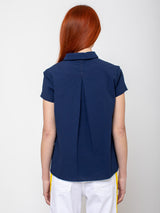 Hannoh Wessel - Sabina Wrinkled Cotton Shirt - Ink - Verdalina